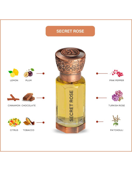 Aceite de Perfume Concentrado Swiss Arabian Rosa Secreta 11.34 ml