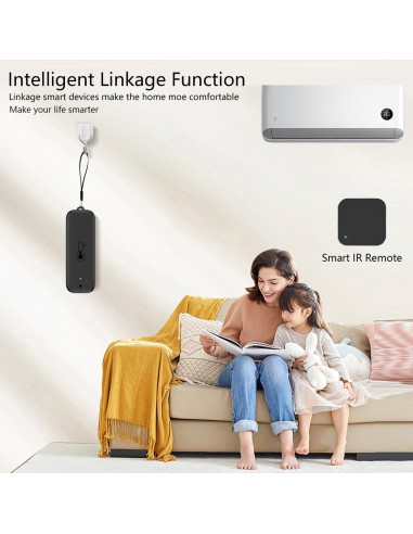 Termómetro Higrómetro WiFi Gaoducash Negro con Alerta App