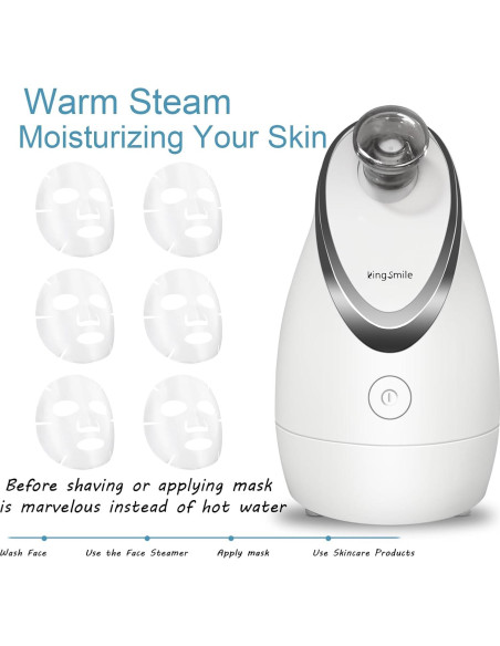 Vaporizador Facial Kingsmile KS-2300 Compacto 3 en 1 100ml