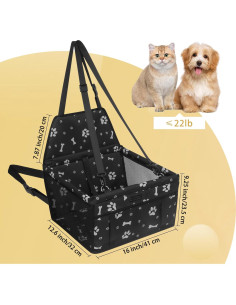 Asiento Elevador de Coche para Perros PetsHome Plegable Impermeable 2