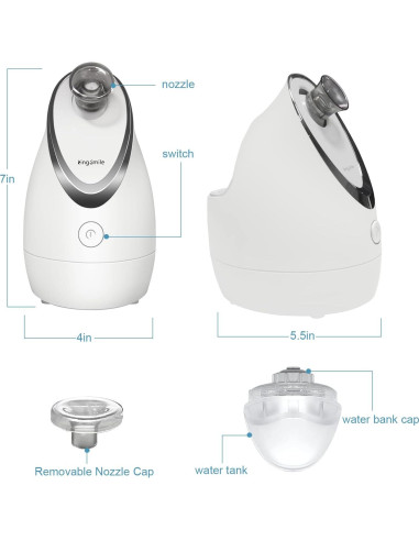 Vaporizador Facial Kingsmile KS-2300 Compacto 3 en 1 100ml