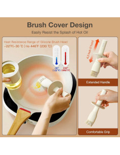 Dispensador de Aceite YARRAMATE 300ml con Brocha Silicona 2