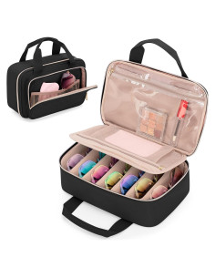 Organizador de Gafas de Sol Teamoy Negro, Bolsa de Viaje Ajustable