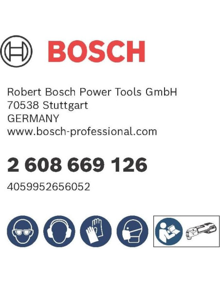 Accesorios Bosch Pro AUZ 70 G para herramienta multifuncional 5 piezas