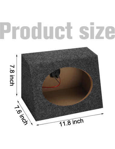 Caja de Altavoz Angulada BBTO para Coche 2 Pcs 15.24 x 22.86 cm