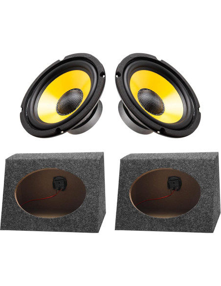 Caja de Altavoz Angulada BBTO para Coche 2 Pcs 15.24 x 22.86 cm