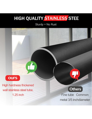 Barra de Seguridad Ajustable para Puerta Corredera Widyana 43.4-101.6 cm