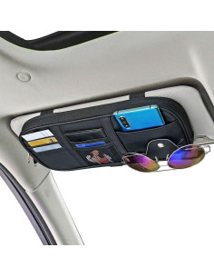 Organizador de Visera de Coche Da por Negro 30x15.5 cm 2
