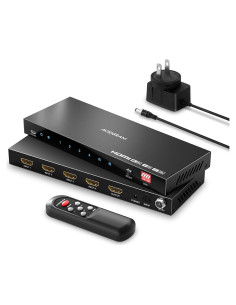 Interruptor HDMI 2.1 AVIDGRAM 4x1 con extractor de audio 8K 60Hz