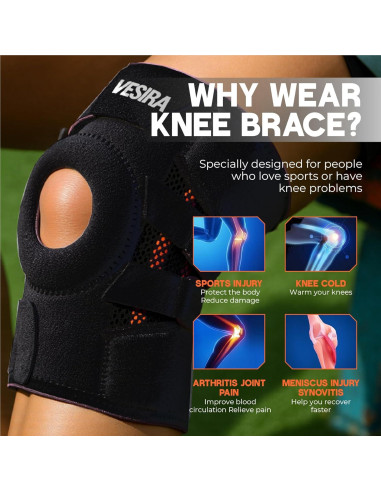 Férula para Rodilla Vesira con Estabilizadores y Compresión