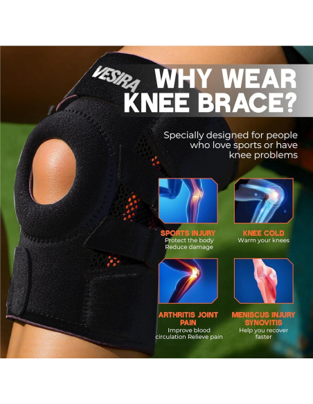 Férula para Rodilla Vesira con Estabilizadores y Compresión