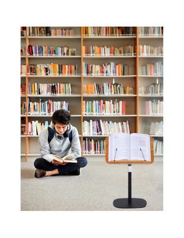 Soporte de Libro Ajustable Blinrfilal 4.69kg Madera 45.72x32cm