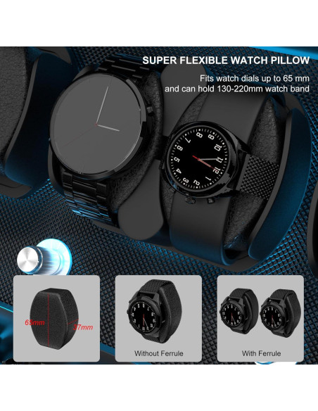 Cargador Automático de Relojes XTELARY - 6 Espacios, Motor Silencioso