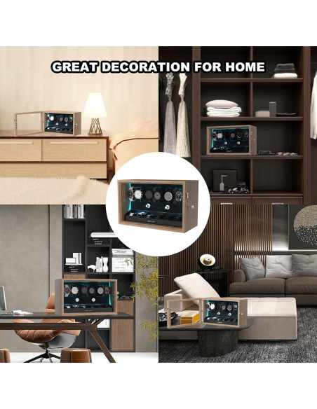 Cargador Automático de Relojes XTELARY - 6 Espacios, Motor Silencioso