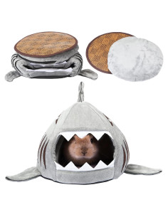 Cama Escondite para Mascotas Jetec Gris 16x16cm