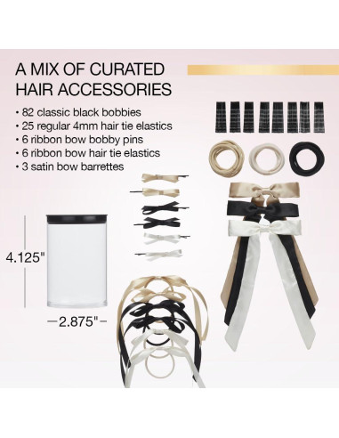 Set de Accesorios para el Cabello Scunci 125 Piezas Neutro