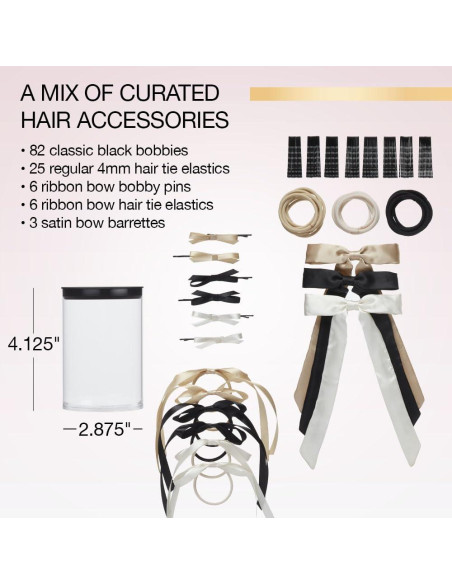 Set de Accesorios para el Cabello Scunci 125 Piezas Neutro