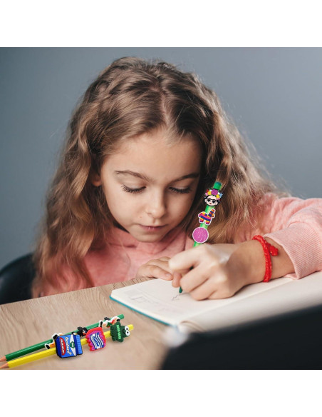 24 Adornos para Lápices Mexicanos Pabucle - Clip Decorativo