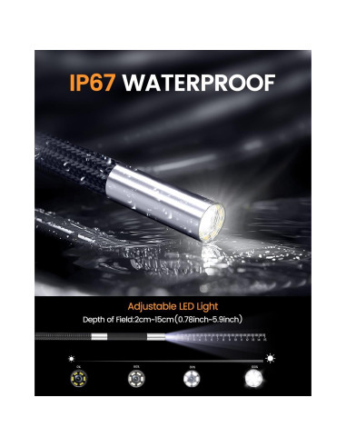 Endoscopio Articulado GOGOLUX 1920P IP67 6.2mm