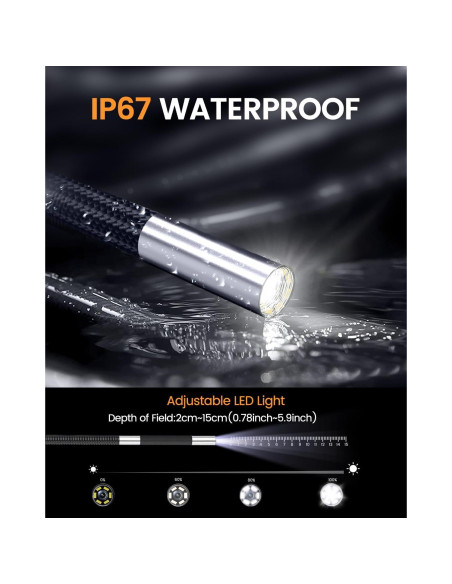 Endoscopio Articulado GOGOLUX 1920P IP67 6.2mm