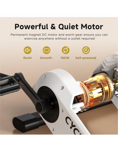 Mini Ejercitador de Pedales CYCPLUS DC1 160W Magnético