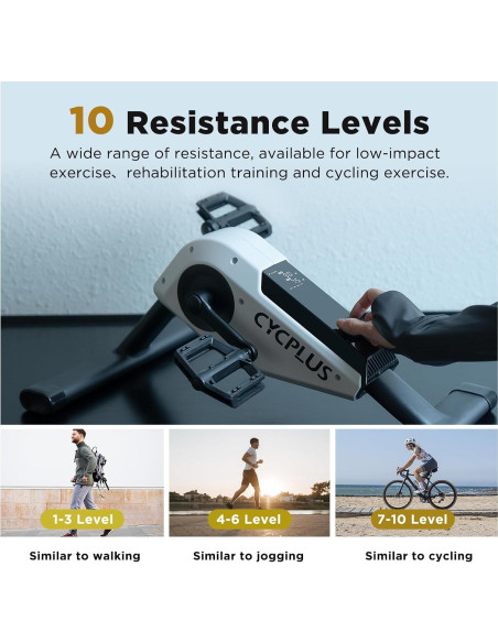 Mini Ejercitador de Pedales CYCPLUS DC1 160W Magnético