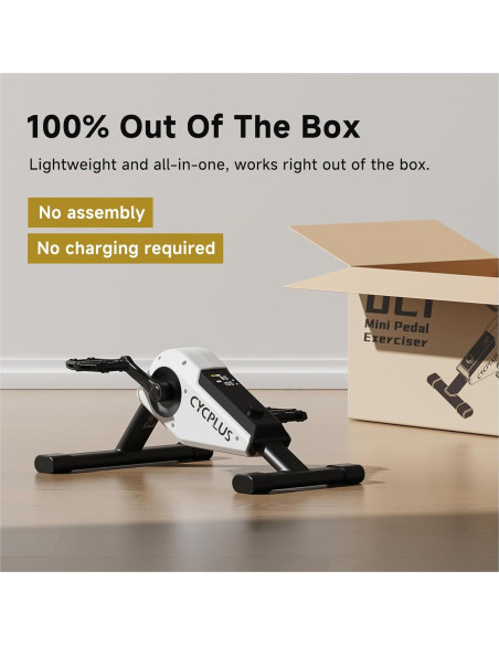 Mini Ejercitador de Pedales CYCPLUS DC1 160W Magnético