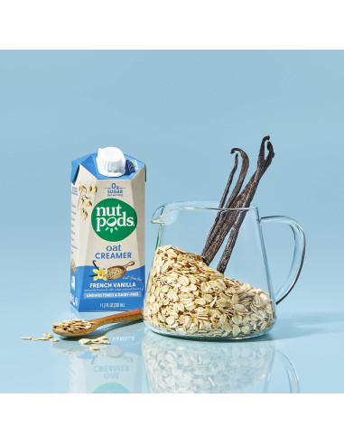 Crema de Avena Sin Azúcar Nutpods - 3 Paquetes de 330ml