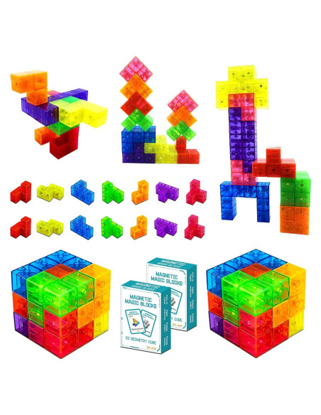 Bloques de Construcción Magnéticos OUXIA Set 14 Piezas 3D