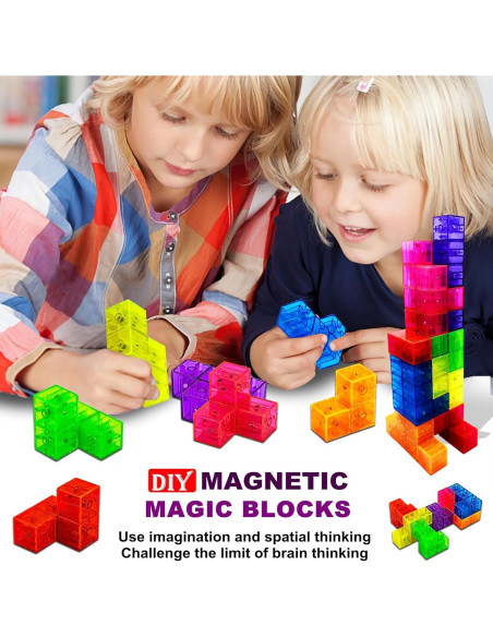 Bloques de Construcción Magnéticos OUXIA Set 14 Piezas 3D