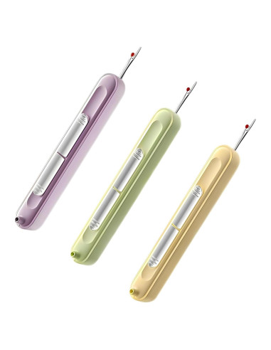 3 Enhebradores de Agujas Suwzuqn 2 en 1 Automáticos para Costura