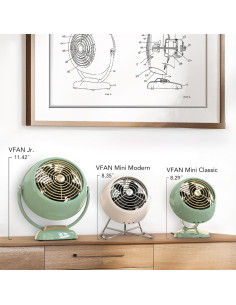 Ventilador Vornado VFAN Mini Clásico Blanco Vintage 1,59 kg 2