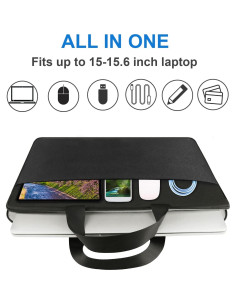 Funda para Laptop 15.6" AREYLO Negra, Protección y Estilo 2