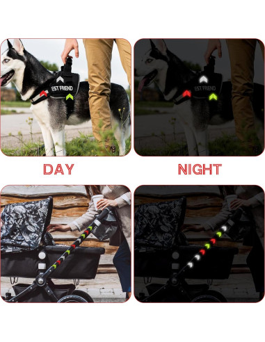 30 Calcomanías Reflectantes de Seguridad Abeillo - Flecha 6cm