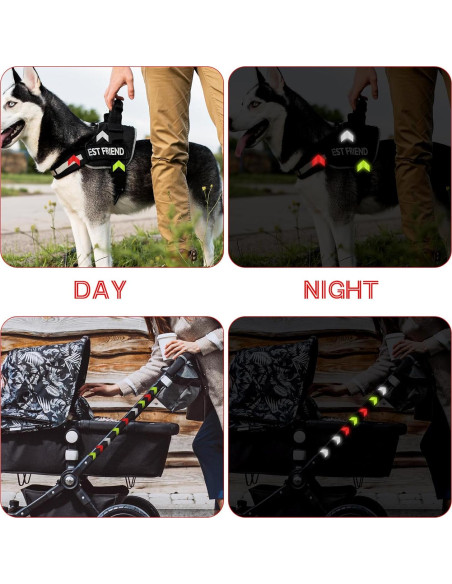 30 Calcomanías Reflectantes de Seguridad Abeillo - Flecha 6cm