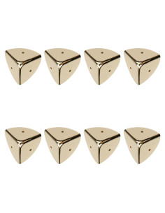 Protectores de Esquinas Dorados T Tulead - 8 Piezas de Hierro