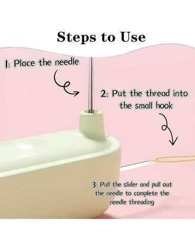3 Enhebradores de Agujas Suwzuqn 2 en 1 Automáticos para Costura