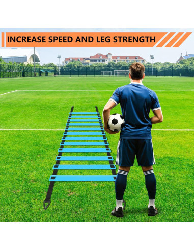 Conjunto de entrenamiento de agilidad ZEMBSOYA con postes y conos