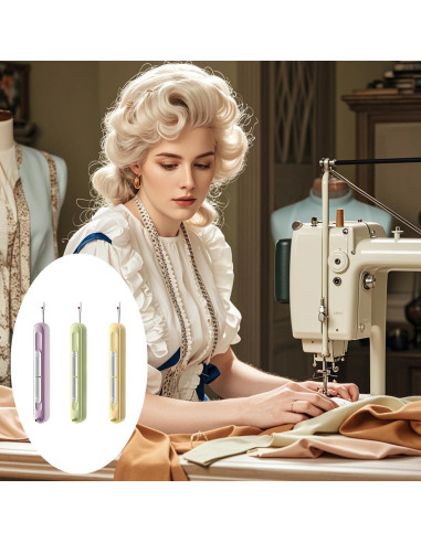 3 Enhebradores de Agujas Suwzuqn 2 en 1 Automáticos para Costura