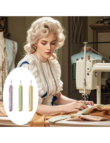 3 Enhebradores de Agujas Suwzuqn 2 en 1 Automáticos para Costura