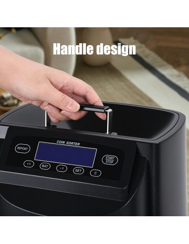 Máquina Contadora de Monedas Grebest, Clasificador Eléctrico 500 Monedas