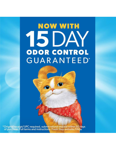 Arena Aglomerante para Gatos Fresh Step 37 lbs con Febreze