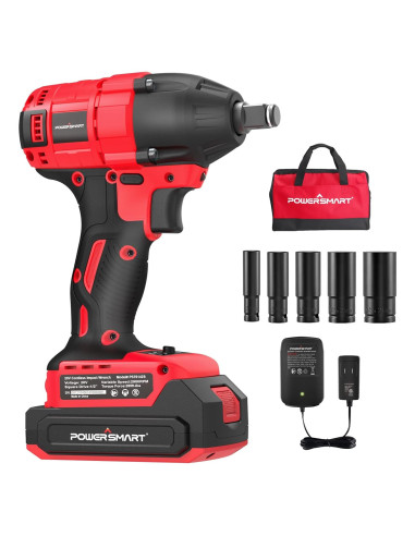 Destornillador de impacto inalámbrico PowerSmart 20V 2.0Ah 1/2"