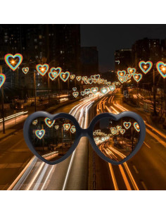 Gafas de sol LASPOR efecto corazón UV400 para mujeres 2