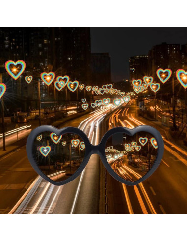 Gafas de sol LASPOR efecto corazón UV400 para mujeres