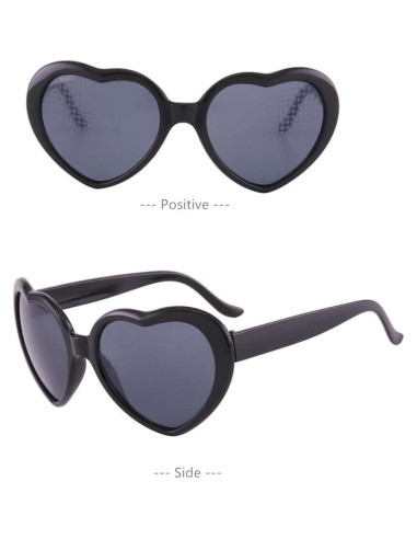 Gafas de sol LASPOR efecto corazón UV400 para mujeres