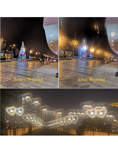 Gafas de sol LASPOR efecto corazón UV400 para mujeres