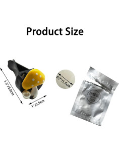 Ambientador de Aire para Auto XPMY Hongo Limón Clips Ventilación 2