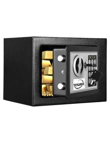 Caja Fuerte Tenamic Electrónica 0.23 Pies Cúbicos Negra