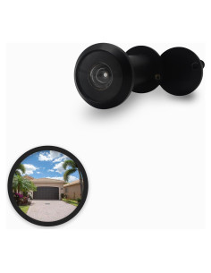 Mirilla de Seguridad HARDHAWK 220 Latón Negro para Puertas